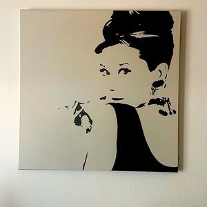 Audrey Hepburn canvas